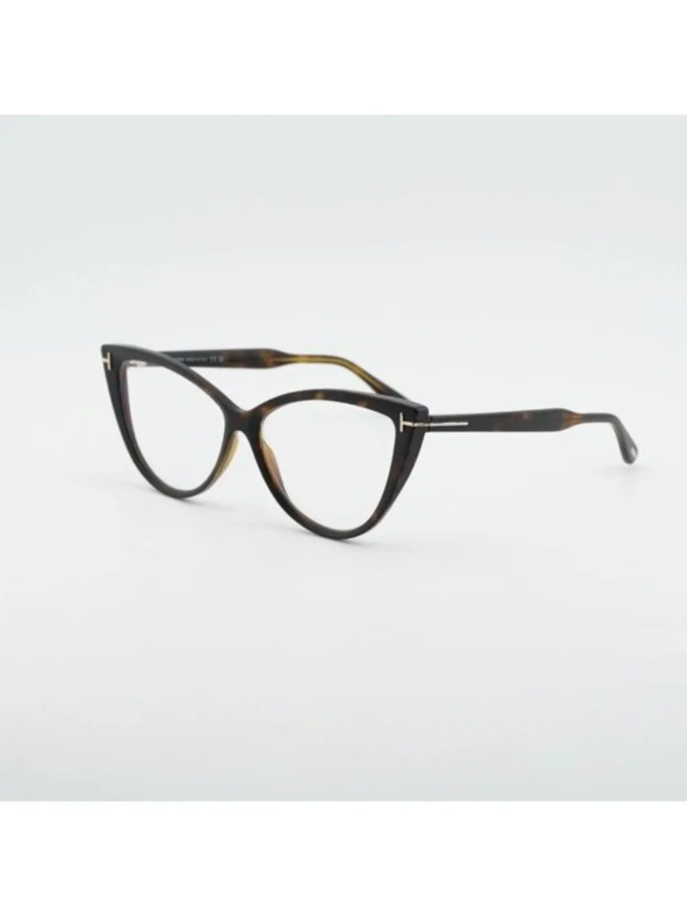 Tom Ford FT5843-B 052 Eyeglasses Dark Havana 56mm Cat Eye Frame